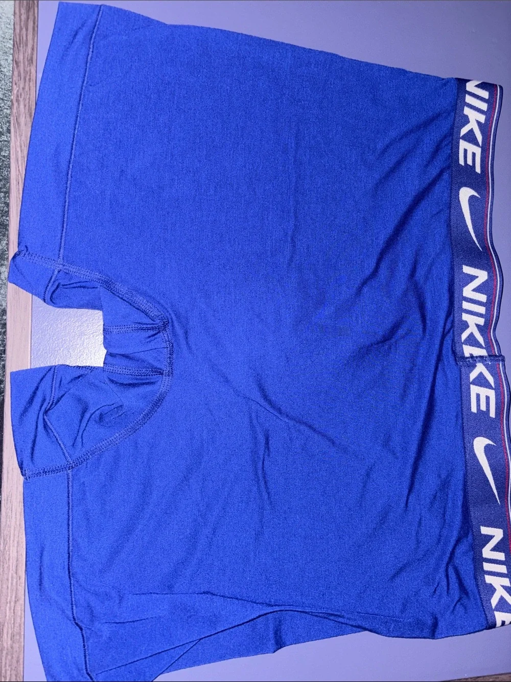 Nike Royal Blue Men's Performance Boxer Briefs with Logo Waistband
